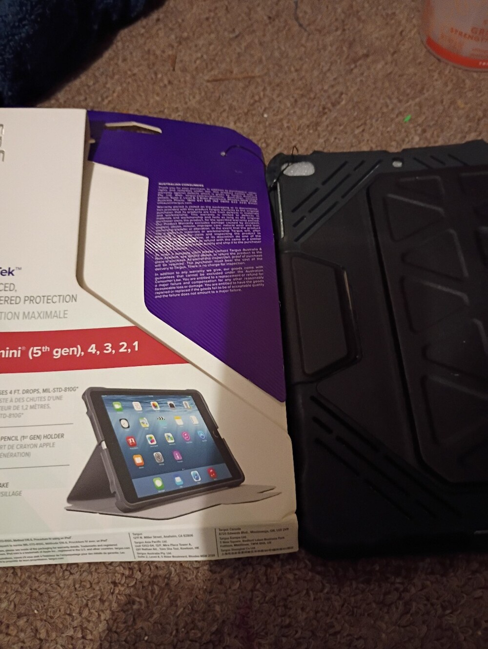 Targus Protek Advanced Engine Red Protection iPad Mini 5 Gen. 4 3 3 1 New Case